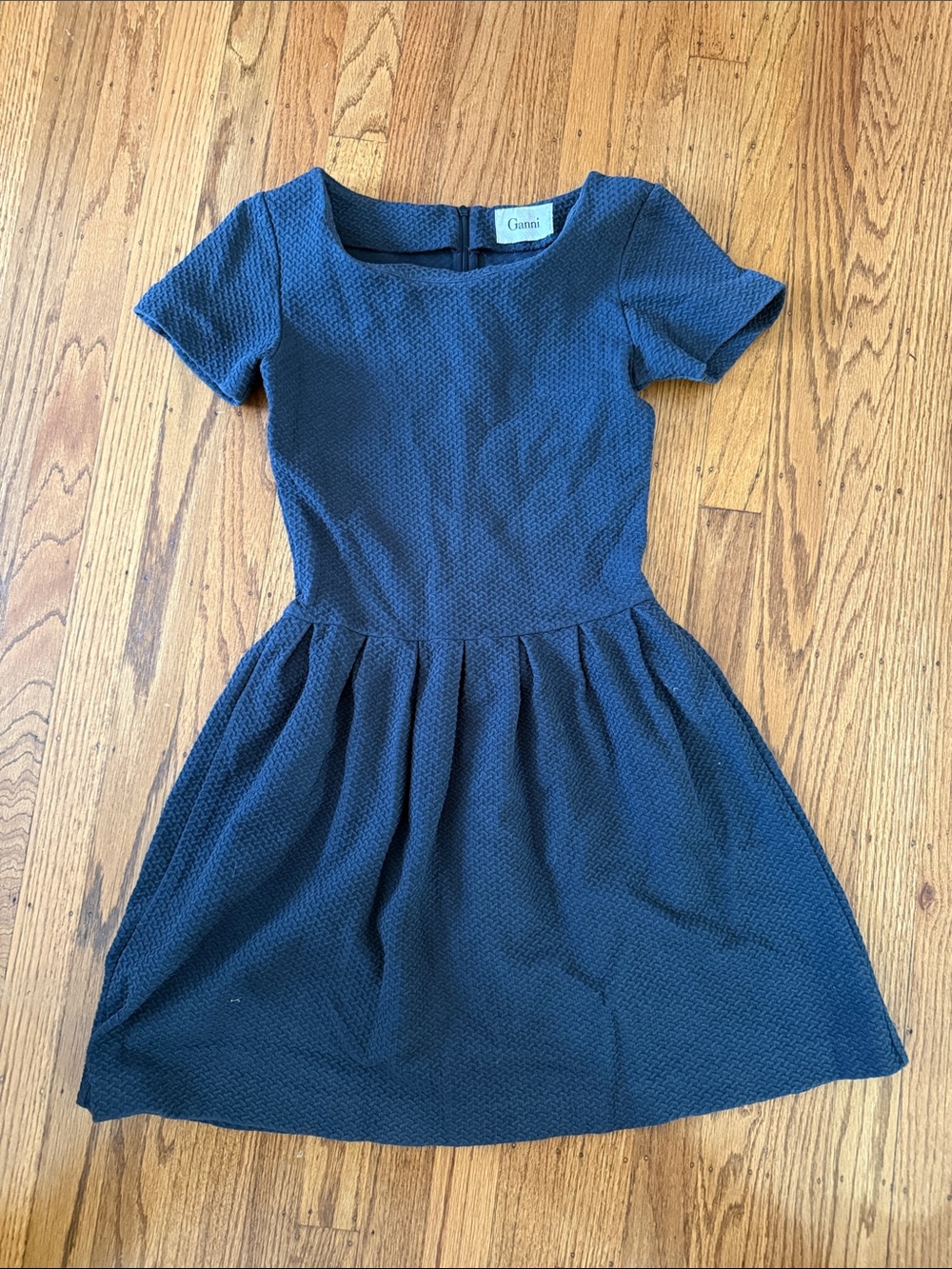 Ganni Boxpleat Dress S